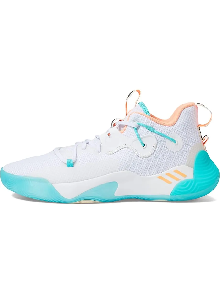 Кроссовки Harden Stepback 3 adidas — изображение 4 из 6, белый/оранжевый