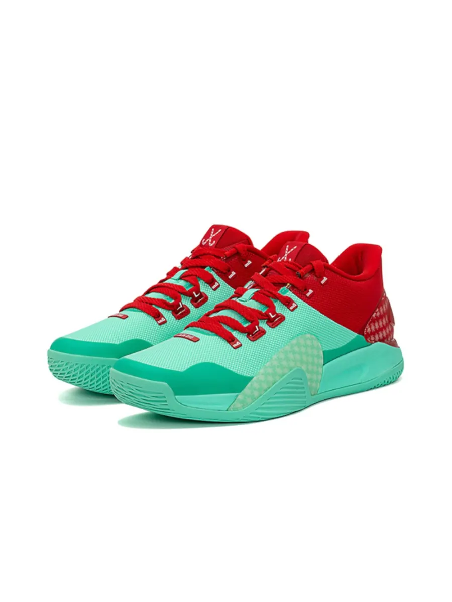 Кроссовки (WMNS) Xtep JLIN1 Jeremy Lin 'Red Green' — изображение 2 из 3, зеленый