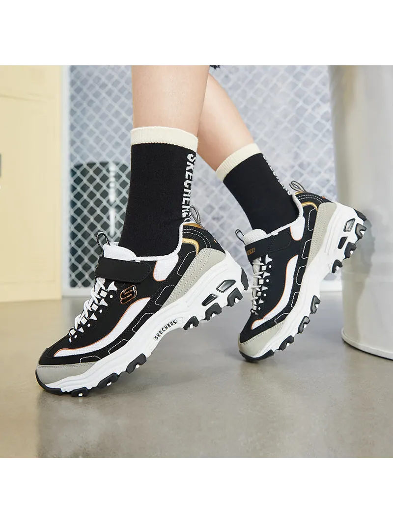 Беговые кроссовки Skechers D'Lite K Black/Gold — изображение 6 из 8, золото