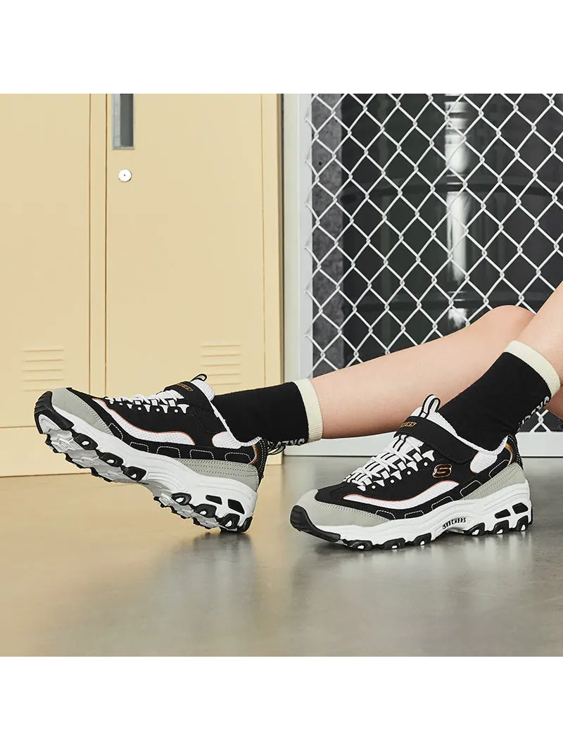 Беговые кроссовки Skechers D'Lite K Black/Gold — изображение 8 из 8, золото