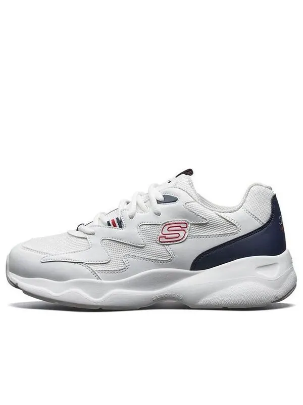 Кроссовки d'lites airy low-top running shoes white/black/red Skechers — изображение 1 из 4, белый/черный/красный