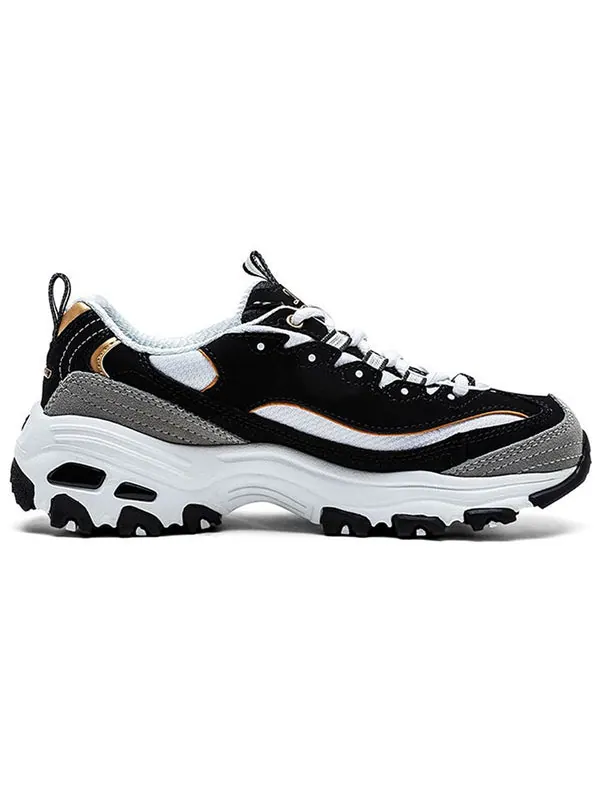 Кроссовки d'lites running shoes black/white Skechers — изображение 2 из 3, черный/белый