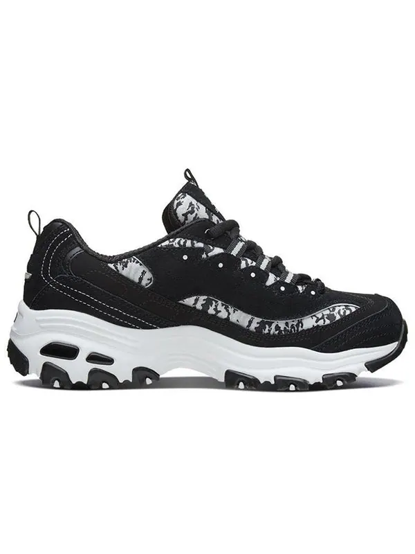 Кроссовки d'lites 1.0 running shoes black/white Skechers — изображение 2 из 4, черный/белый