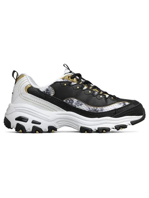 Кроссовки d'lites running shoes black/gold Skechers — изображение 2 из 4, черный/золотистый