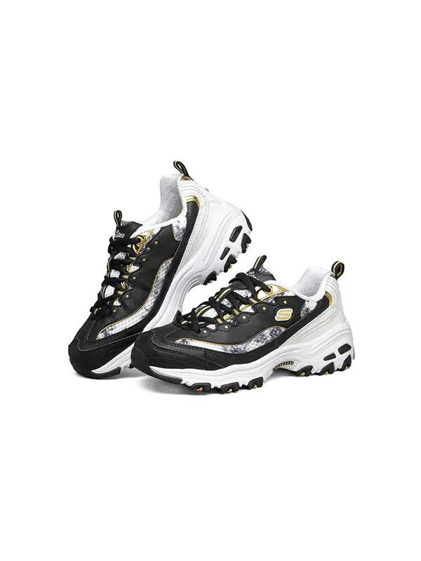 Кроссовки d'lites running shoes black/gold Skechers — изображение 4 из 4, черный/золотистый