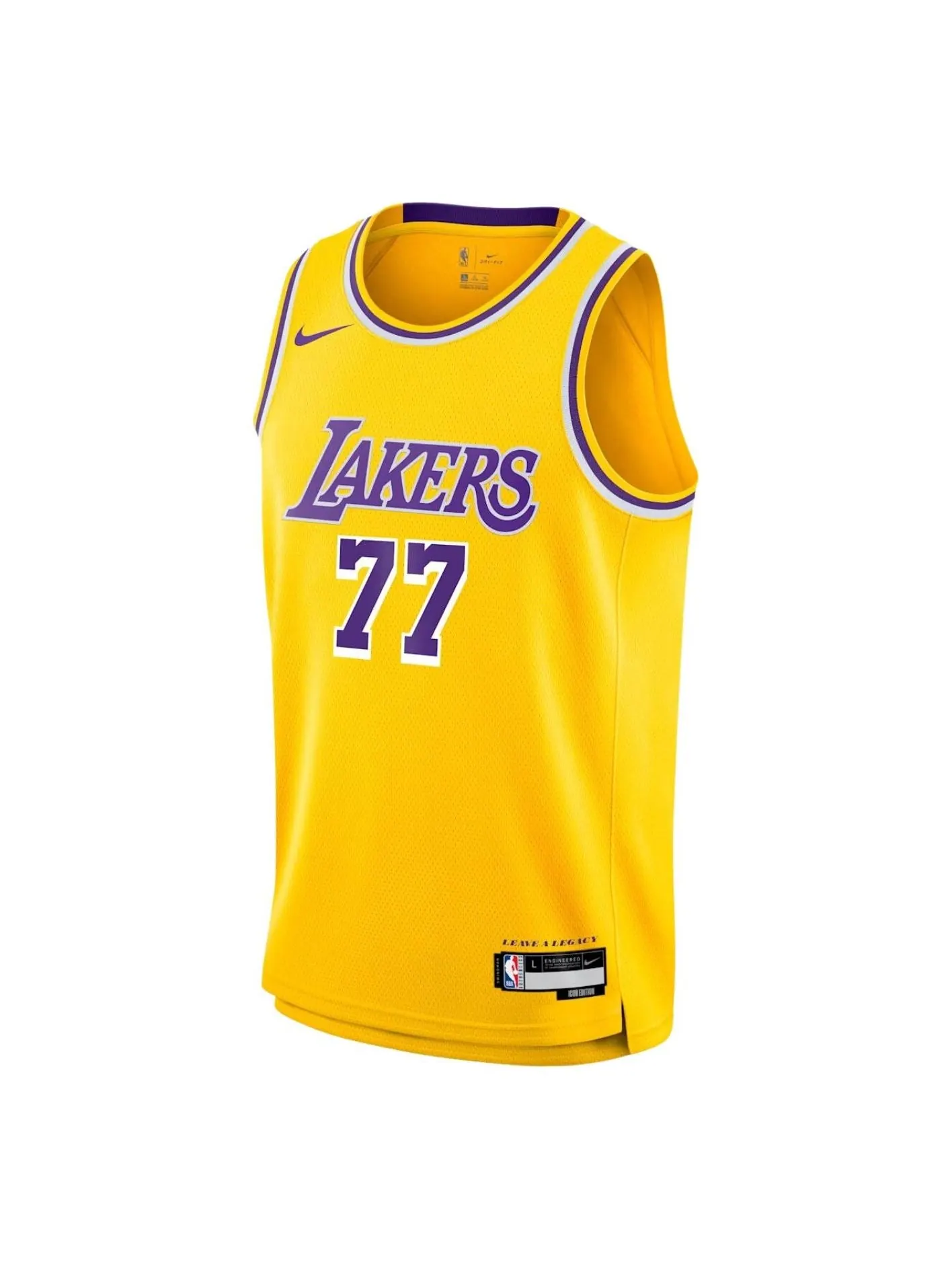(GS) Джерси Nike Luka Dončić Los Angeles Lakers Icon Edition Swingman 'Amarillo' — изображение 1 из 2, жёлтый