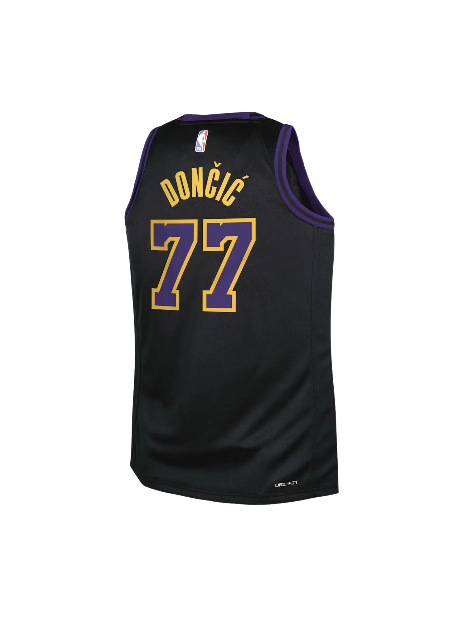 (GS) Nike Luka Dončić Los Angeles Lakers City Edition Swingman Jersey 'Black' — изображение 2 из 2, черный