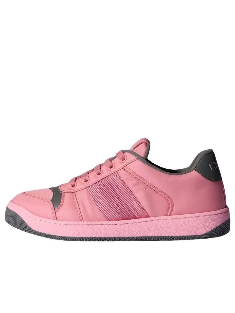 Женские кроссовки с принтом Screener Sneaker Gucci — изображение 1 из 6, розовый