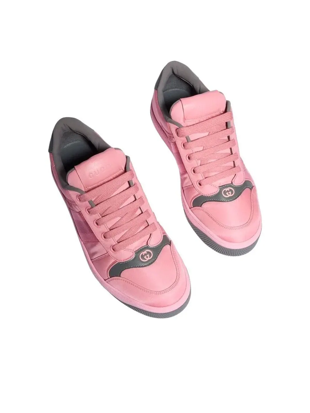Женские кроссовки с принтом Screener Sneaker Gucci — изображение 2 из 6, розовый