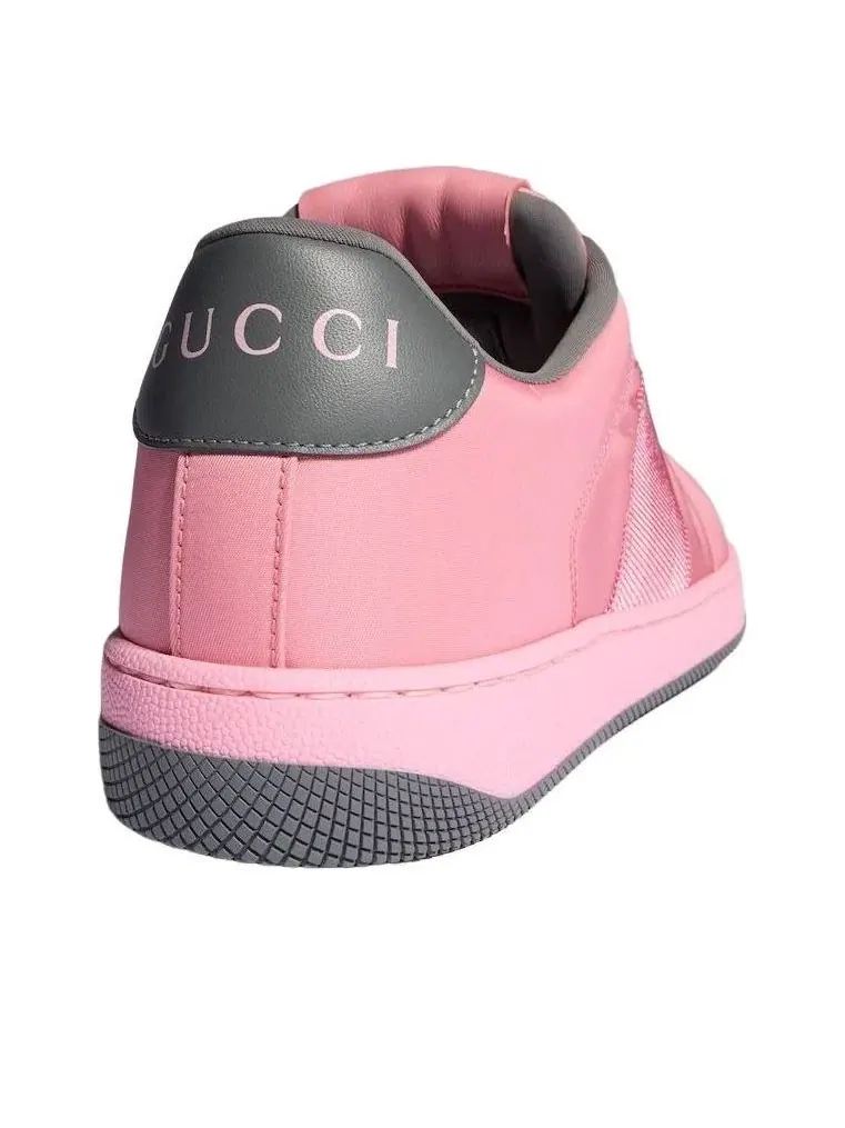 Женские кроссовки с принтом Screener Sneaker Gucci — изображение 6 из 6, розовый