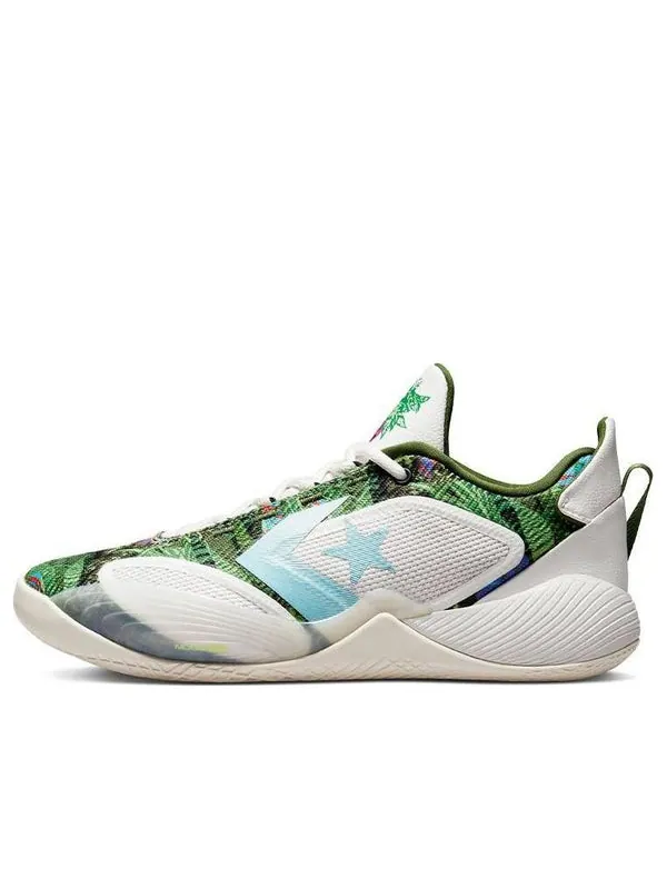 Кроссовки all star bb shift 'botanical' Converse — изображение 1 из 4, белый/зеленый/серый
