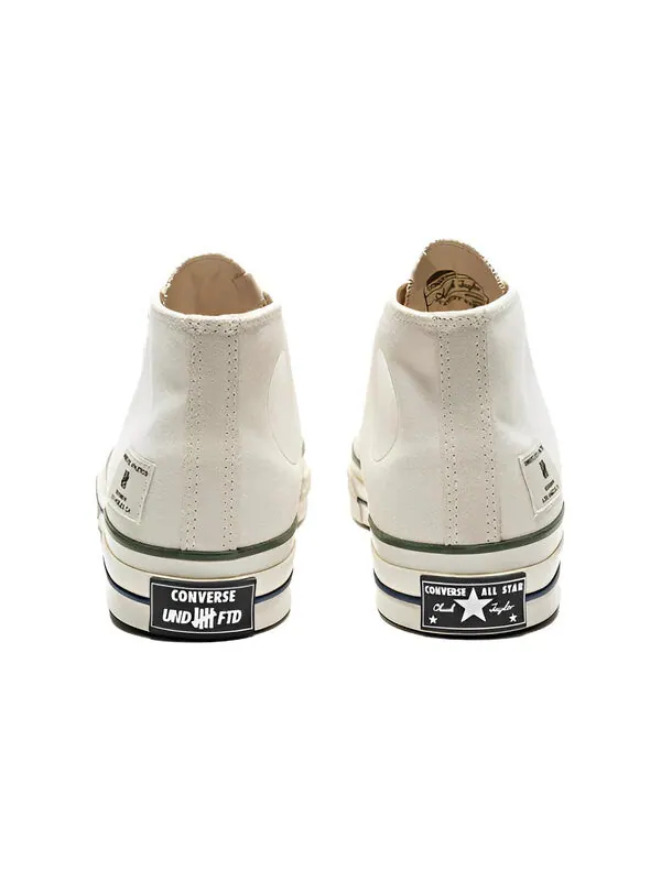 Кроссовки x undefeated 1970s mid 'white' Converse — изображение 4 из 4, белый/черный