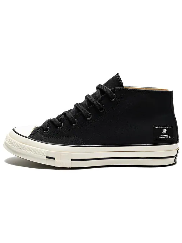 Кроссовки x undefeated 1970s mid 'black white' Converse — изображение 2 из 4, черный/белый