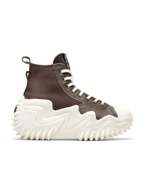 Кроссовки run star motion high 'brown white' Converse — изображение 3 из 4, коричневый/белый