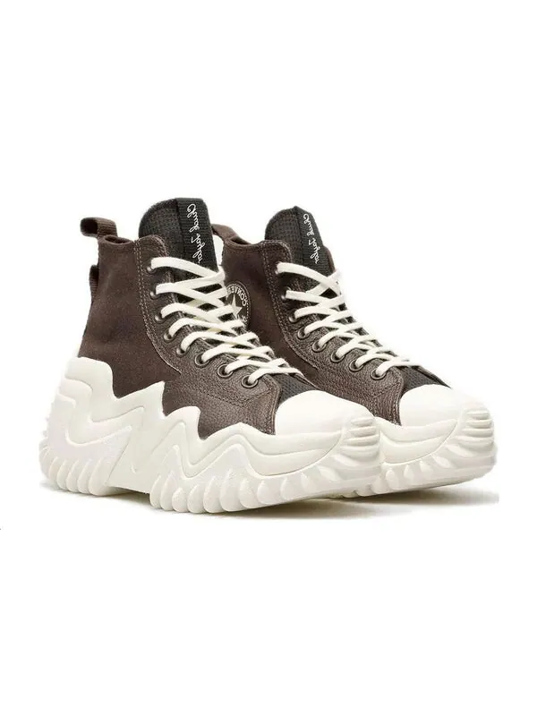 Кроссовки run star motion high 'brown white' Converse — изображение 4 из 4, коричневый/белый