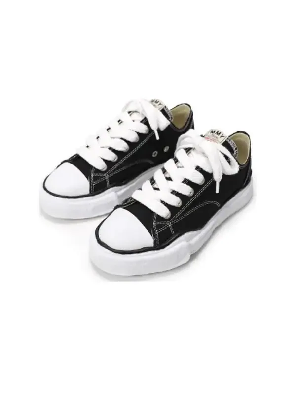 Кроссовки Maison MIHARA YASUHIRO Peterson OG Sole Canvas Low-top Sneaker — изображение 2 из 5, черный