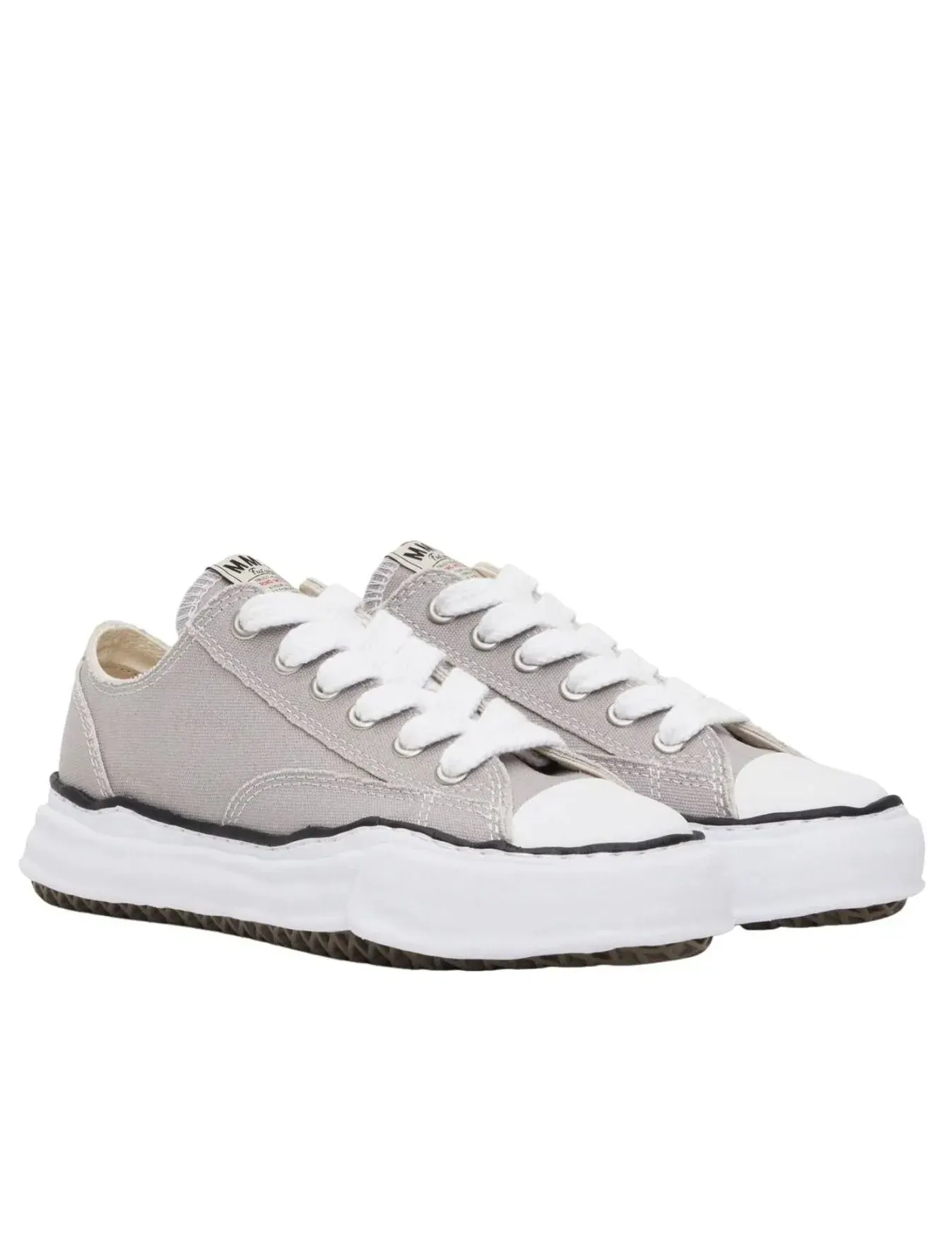 Кроссовки Maison MIHARA YASUHIRO Peterson OG Холст с низкой подошвой, серый, A01FW702-GRY — изображение 3 из 5