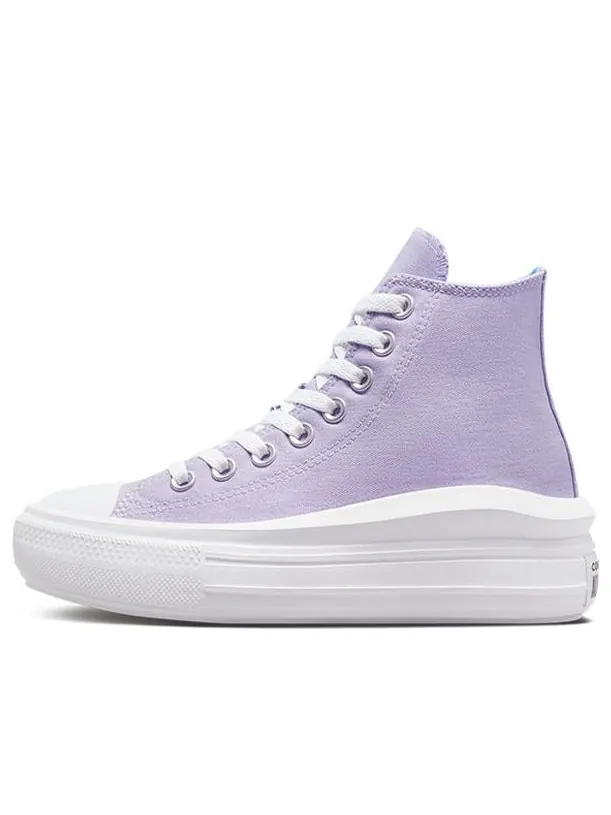 Кеды Converse Chuck Taylor All Star Move Platform High GS 'Gel Patch' — изображение 1 из 6, фиолетовый