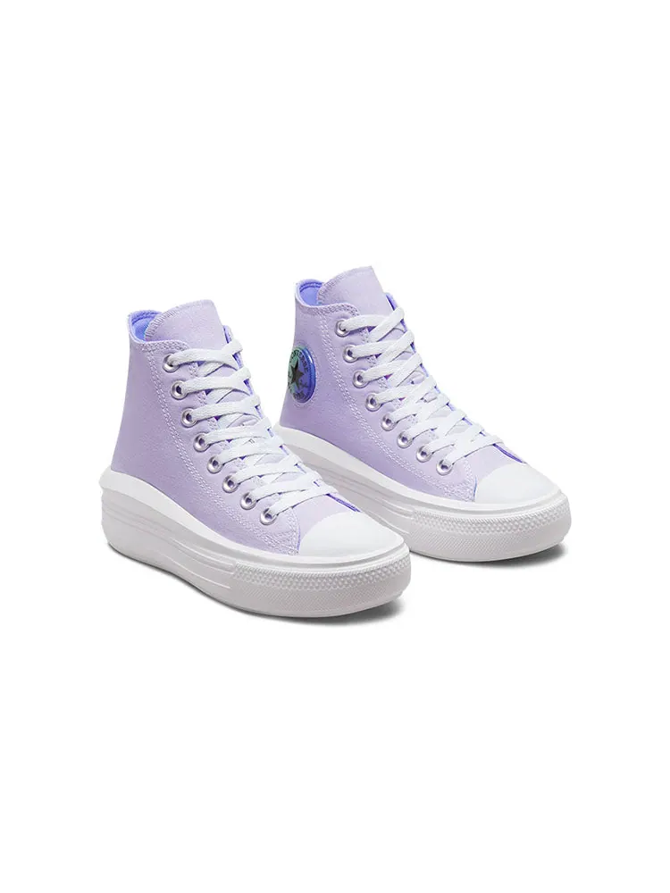 Кеды Converse Chuck Taylor All Star Move Platform High GS 'Gel Patch' — изображение 3 из 6, фиолетовый