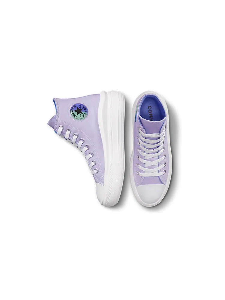Кеды Converse Chuck Taylor All Star Move Platform High GS 'Gel Patch' — изображение 4 из 6, фиолетовый