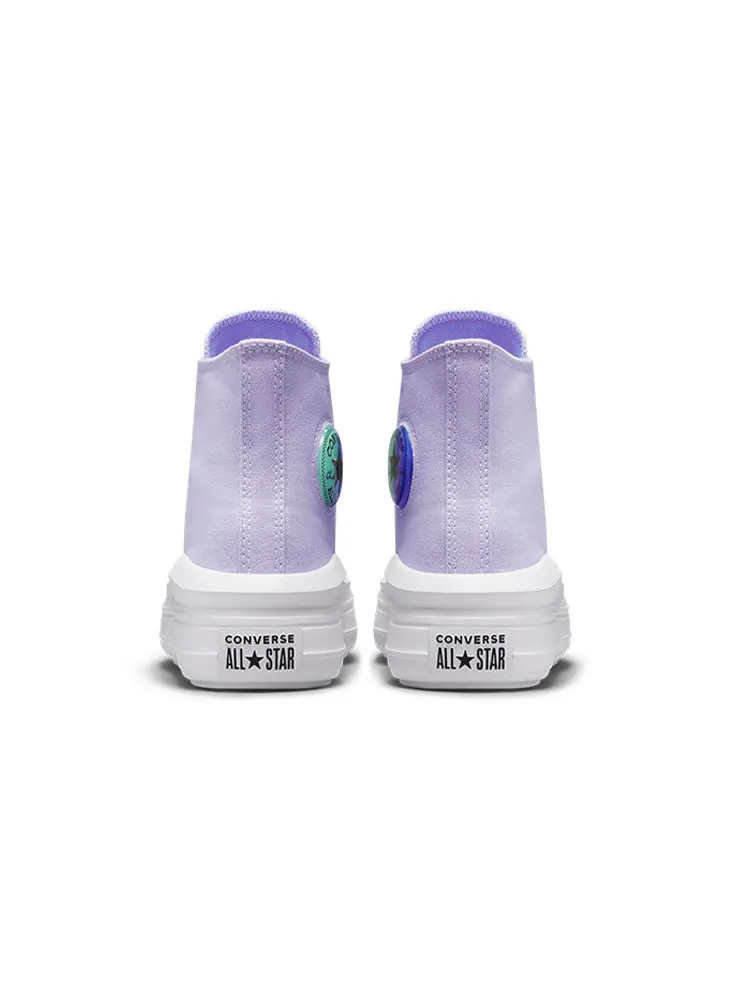 Кеды Converse Chuck Taylor All Star Move Platform High GS 'Gel Patch' — изображение 5 из 6, фиолетовый