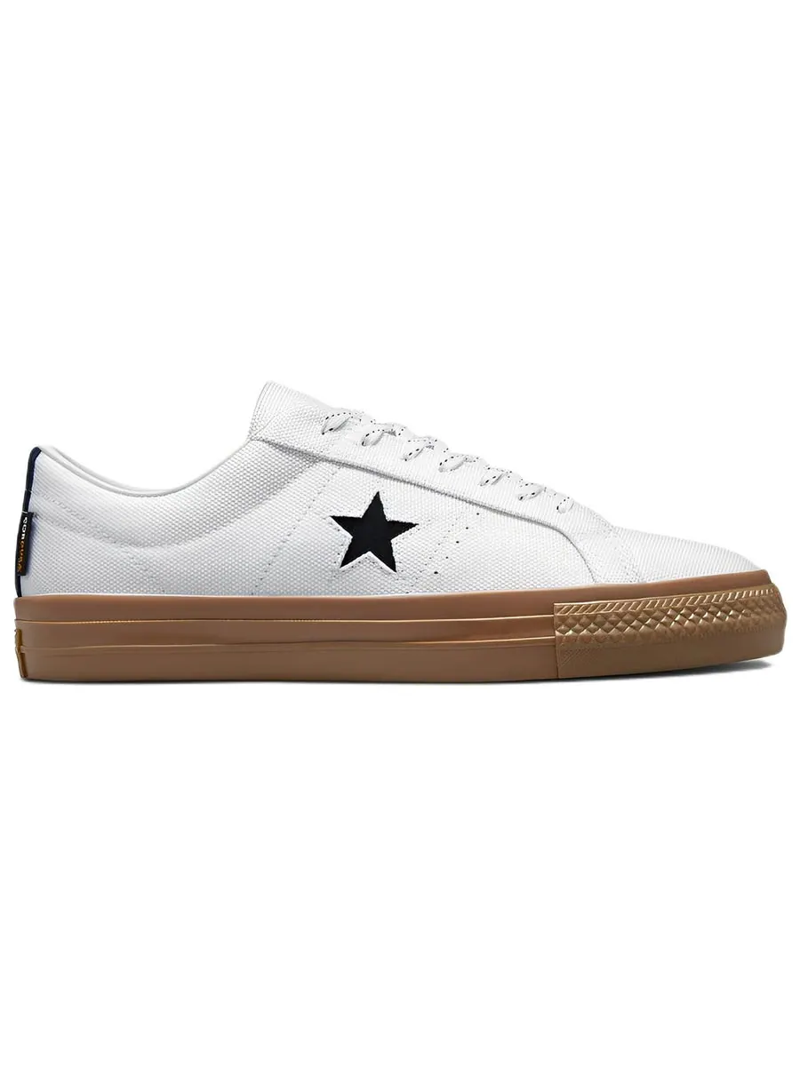 Кеды Converse One Star Pro Low 'White Dark Gum' — изображение 2 из 5, белый