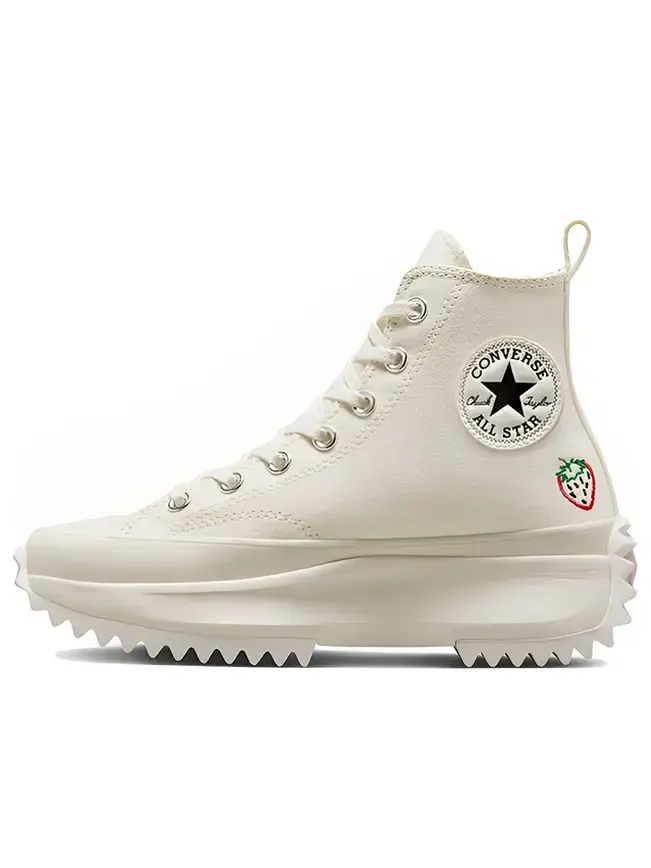 Кроссовки Converse Run Star Hike Platform High 'Embroidered Fruits & Florals' — изображение 1 из 5, белый