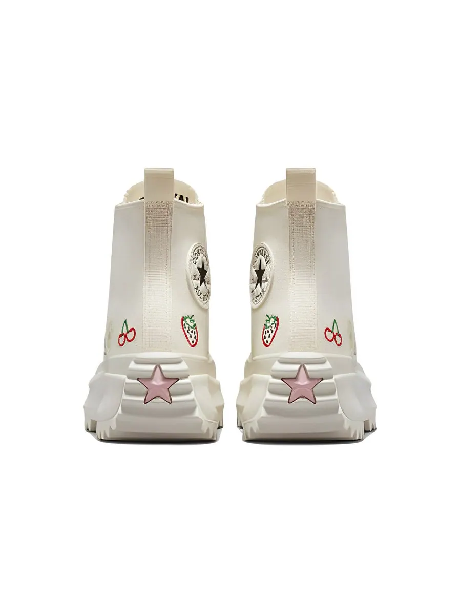Кроссовки Converse Run Star Hike Platform High 'Embroidered Fruits & Florals' — изображение 4 из 5, белый