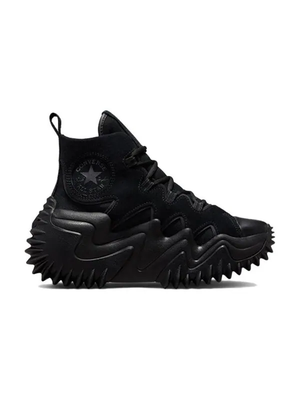 Кроссовки run star motion cx platform workwear high 'triple black' Converse — изображение 2 из 4, черный