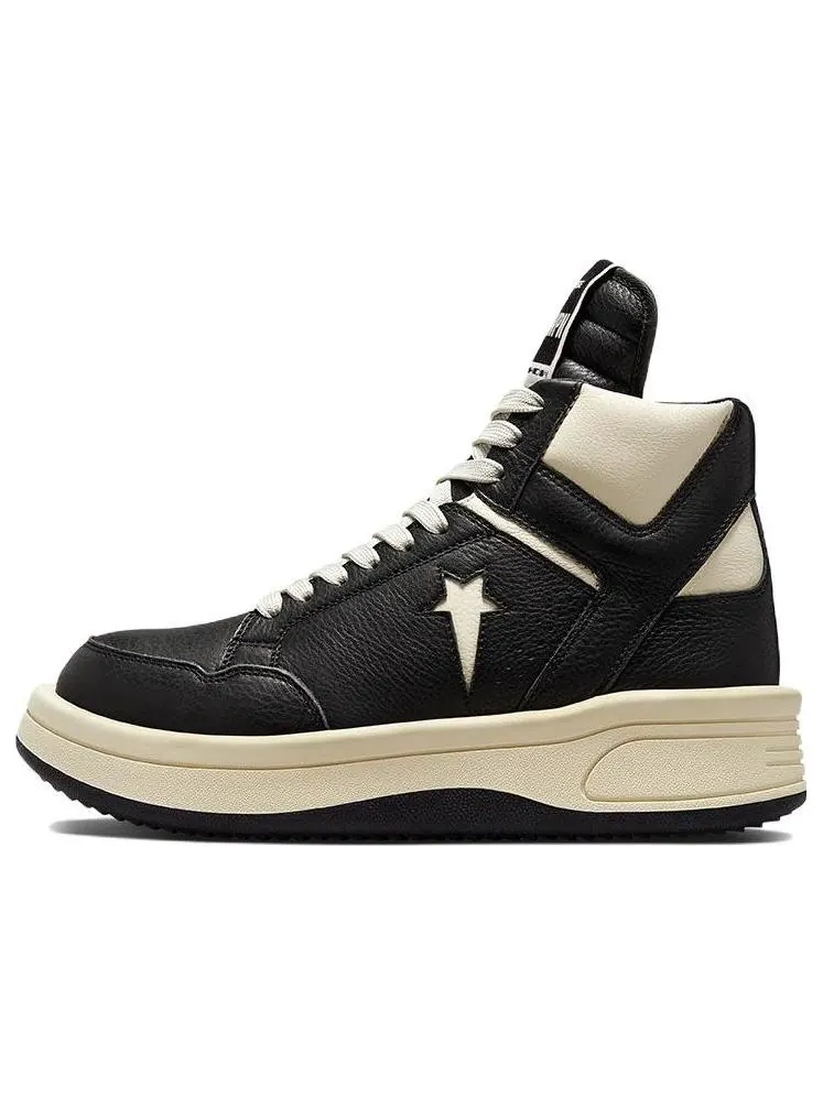 Кроссовки Converse Rick Owens x TURBOWPN Mid 'Black Cloud Cream' — изображение 1 из 5, черный