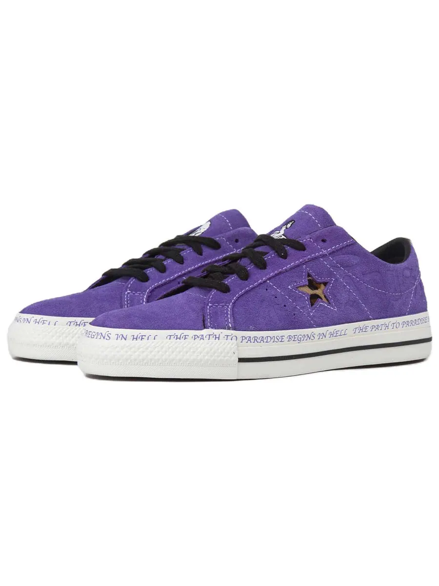 Кеды Converse one star Pro Ox Wild — изображение 2 из 4, фиолетовый