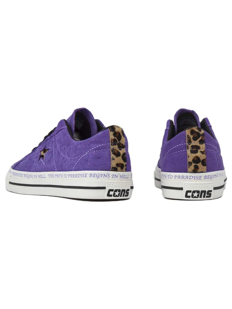 Кеды Converse one star Pro Ox Wild — изображение 3 из 4, фиолетовый