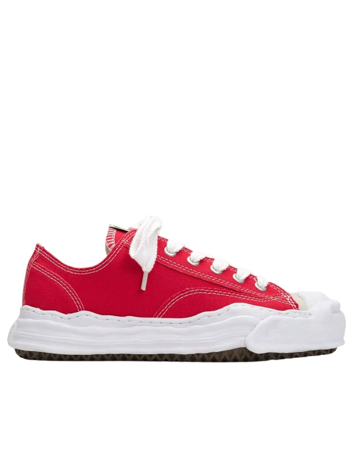 Кроссовки Maison MIHARA YASUHIRO Hank OG Sole Canvas Low 'Red' — изображение 2 из 3, красный
