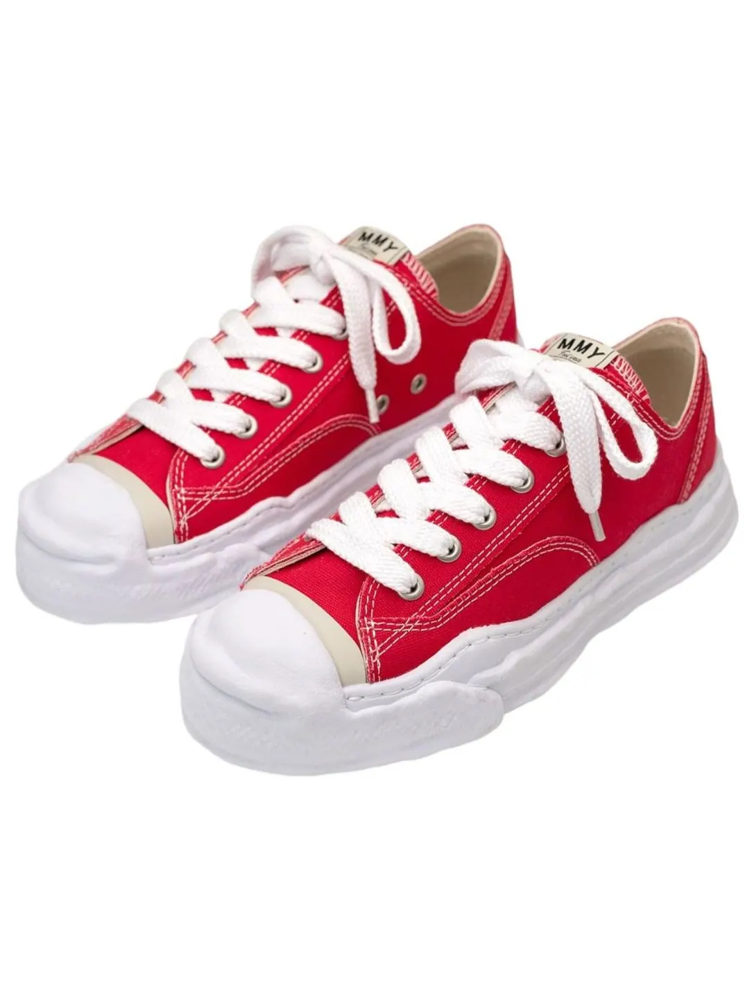 Кроссовки Maison MIHARA YASUHIRO Hank OG Sole Canvas Low 'Red' — изображение 3 из 3, красный