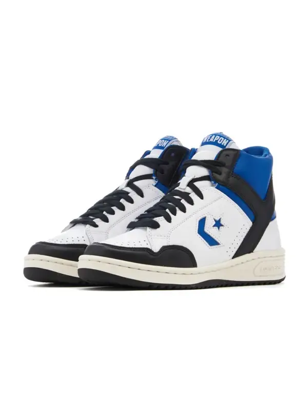 Кроссовки weapon mid 'fragment design - white sport royal' Converse — изображение 2 из 4, белый//черный