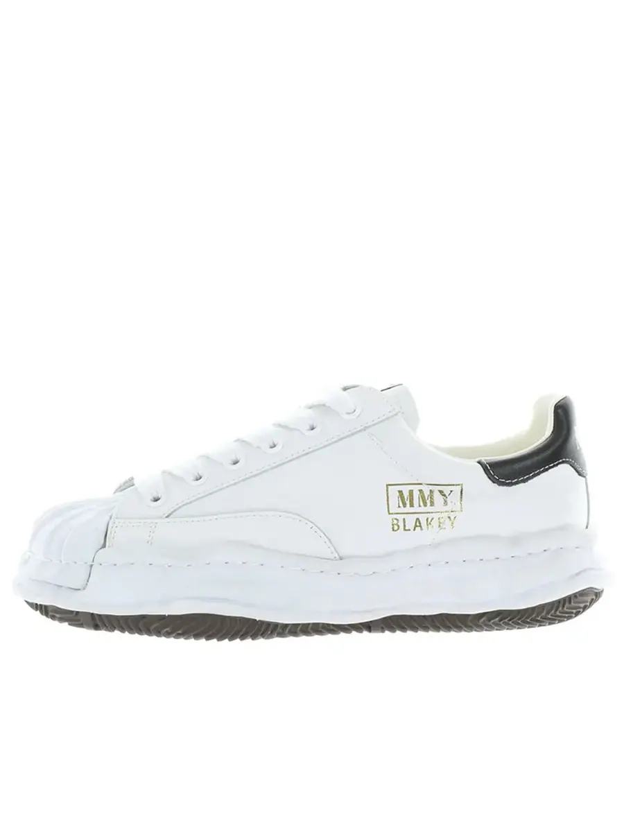 Кроссовки Maison MIHARA YASUHIRO BLAKEY OG Sole Leather Low-top Sneaker 'White' — изображение 1 из 2, белый