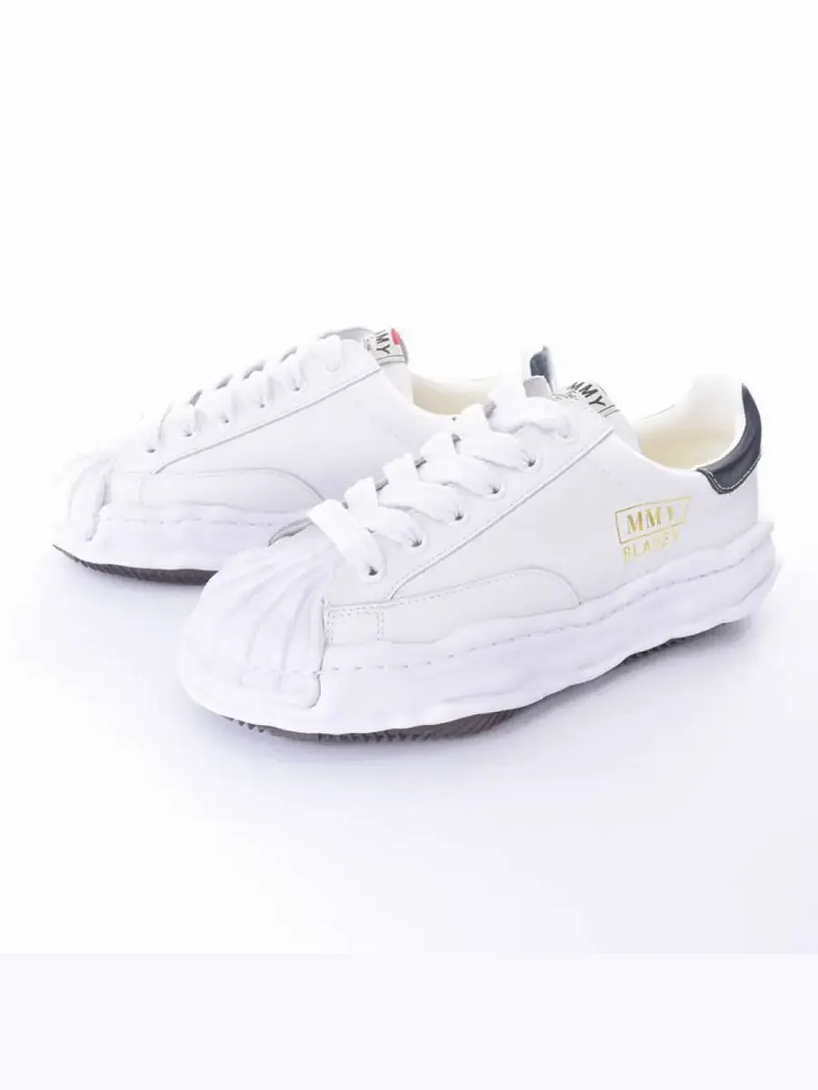 Кроссовки Maison MIHARA YASUHIRO BLAKEY OG Sole Leather Low-top Sneaker 'White' — изображение 2 из 2, белый