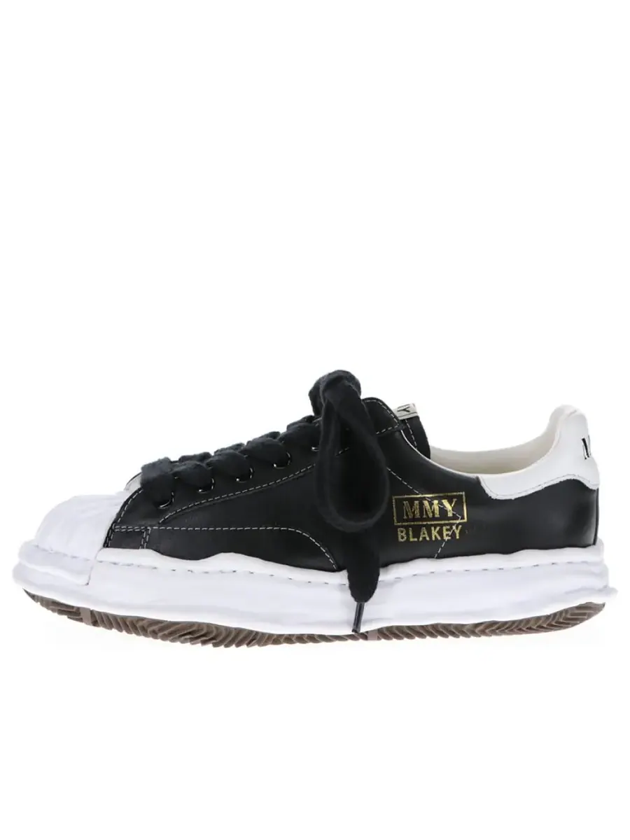 Кроссовки Maison MIHARA YASUHIRO BLAKEY OG Sole Leather Low-top Sneaker 'White Black' — изображение 1 из 2, черный