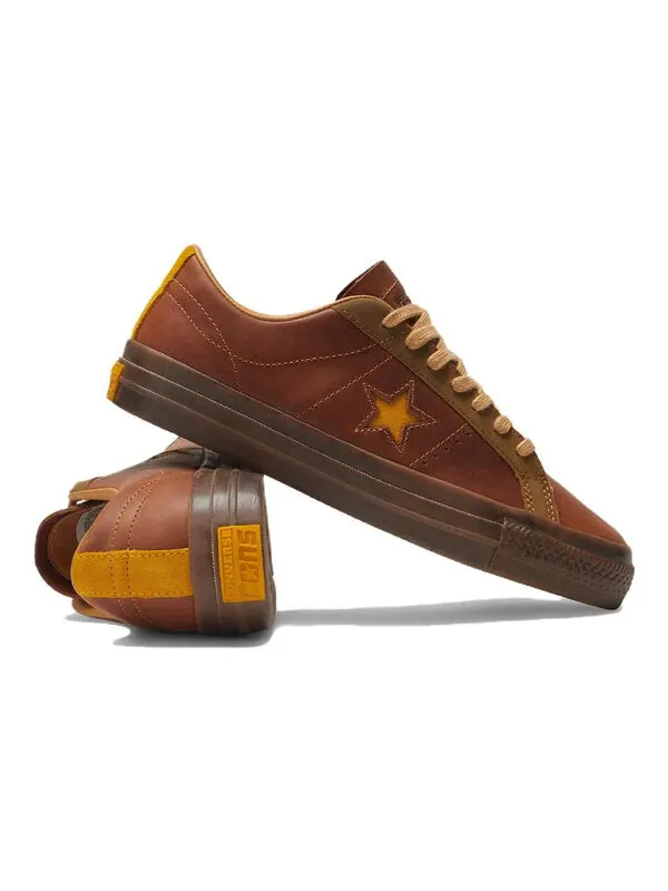 Кроссовки one star pro low 'mid autumn festival - brown' Converse — изображение 4 из 4, бежевый