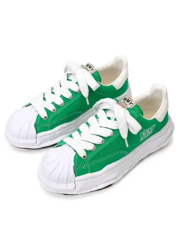 Кроссовки blakey og sole canvas low-top sneaker 'green' Maison Mihara Yasuhiro — изображение 2 из 2, зеленый/белый