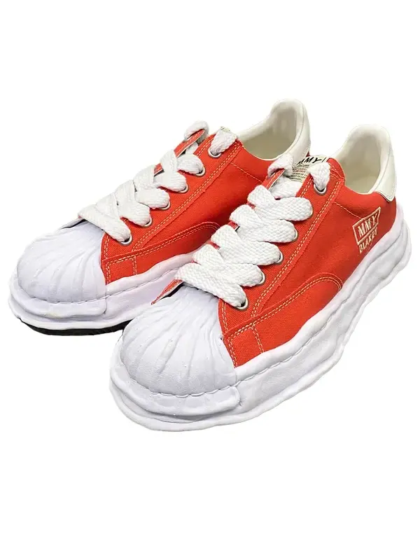 Кроссовки blakey og sole canvas low-top sneaker 'orange' Maison Mihara Yasuhiro — изображение 2 из 4, оранжевый/белый