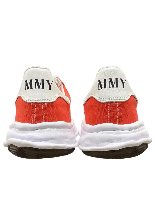 Кроссовки blakey og sole canvas low-top sneaker 'orange' Maison Mihara Yasuhiro — изображение 3 из 4, оранжевый/белый