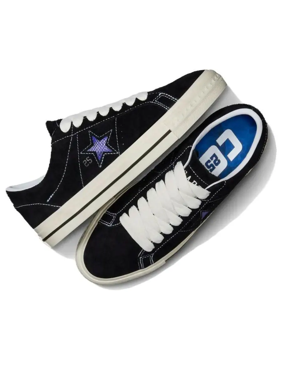 Кроссовки Converse x Quartersnacks One Star Pro 'Black' — изображение 4 из 6, черный