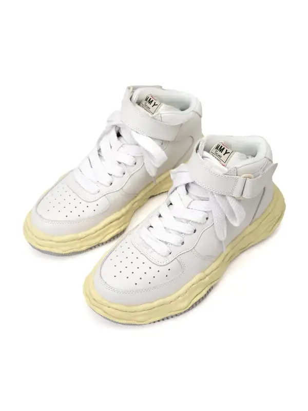 Кроссовки wayne vl og sole leather high-top sneaker 'white' Maison Mihara Yasuhiro — изображение 2 из 3, белый