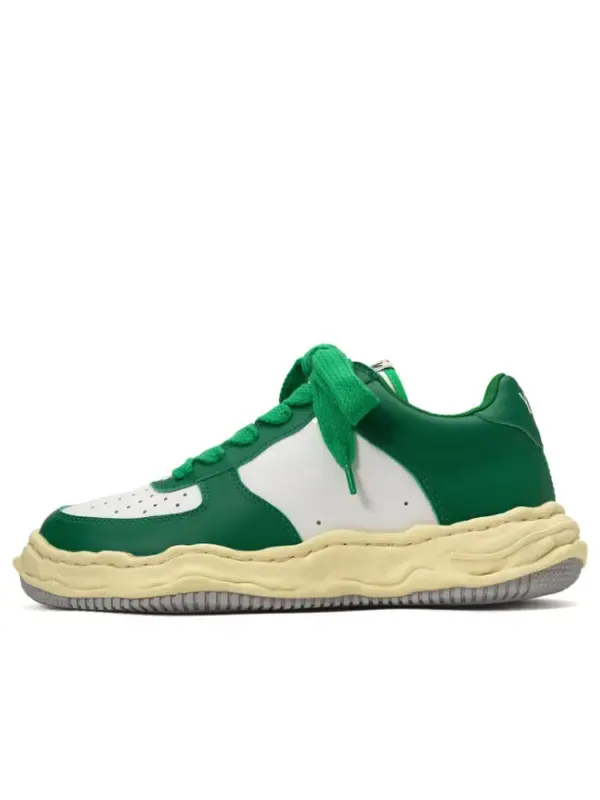 Кроссовки wayne vl og sole leather low-top sneaker Maison Mihara Yasuhiro — изображение 1 из 3, зеленый