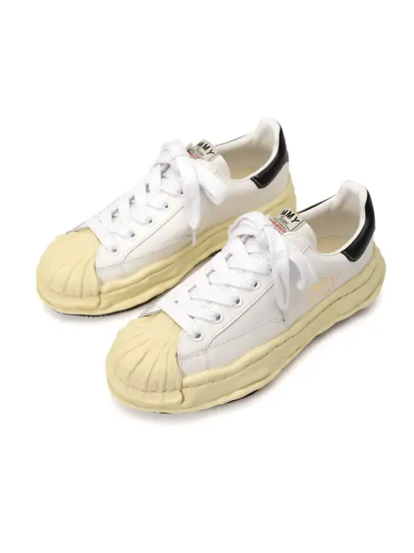 Кроссовки blakey vl og sole leather low-top sneaker Maison Mihara Yasuhiro — изображение 2 из 3, белый