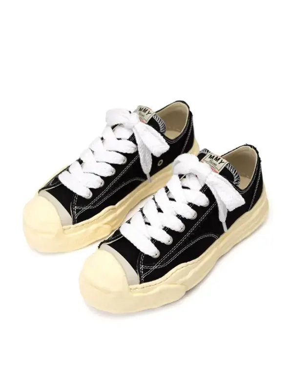 Кроссовки hank vl og sole canvas low-top sneaker Maison Mihara Yasuhiro — изображение 2 из 4, черный