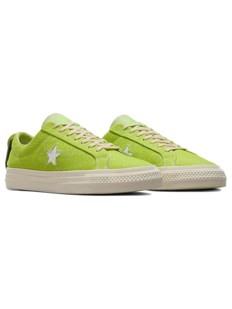 Кроссовки Converse One Star Pro Ox 'Citron This' — изображение 2 из 4, зеленый