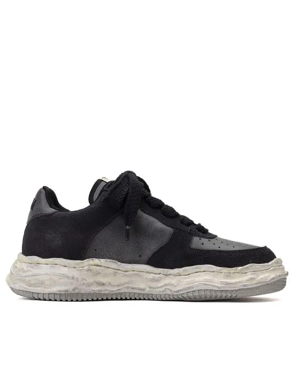 Кроссовки wayne og sole distressed leather low Maison Mihara Yasuhiro — изображение 2 из 4, черный
