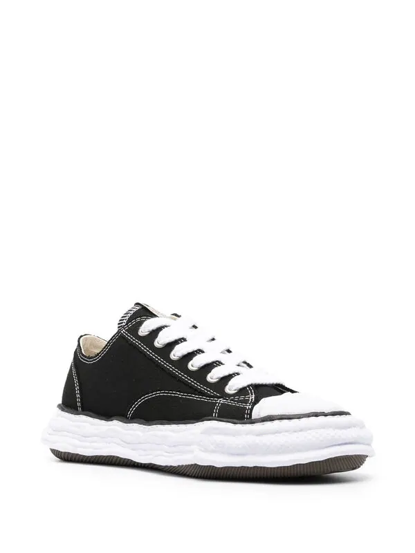 Кроссовки peterson 23 og sole canvas low 'black white' Maison Mihara Yasuhiro — изображение 2 из 4, черный/белый